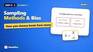 Sampling Methods & Bias | Algebra 2 Unit 8