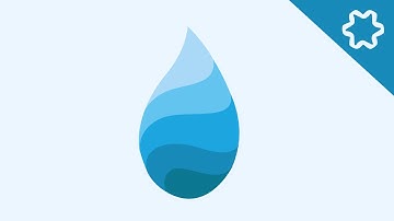 3D Water Drop Logo Design Tutorial / Adobe illustrator / Low Poly Logo / Curve Polygon Logo