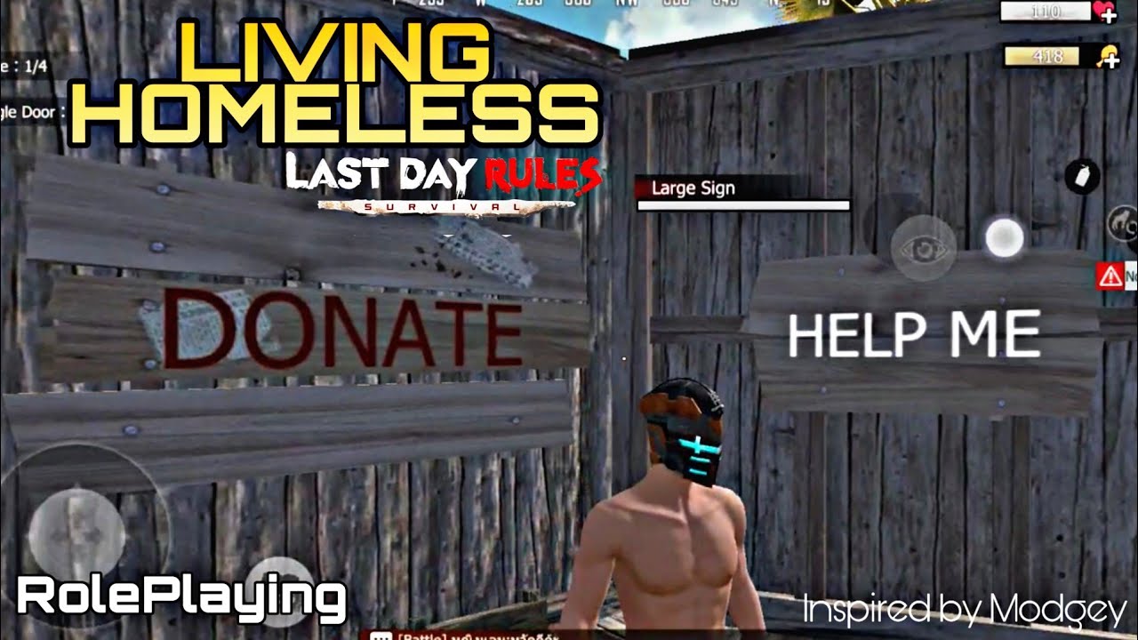Mlg Homless Living as a HOMELESS ROLEPLAYING (Last Day Rules Survival) - inspired ...