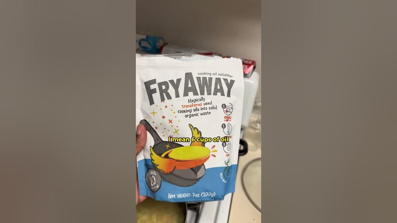 The Best Way to Dispose of Your Cooking Oil? Solidify It with FryAway