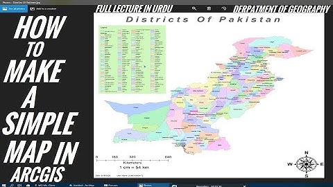 How To Make A Simple Map In ArcGis In Urdu | Geography Explained #geography #gis #geographyexplained