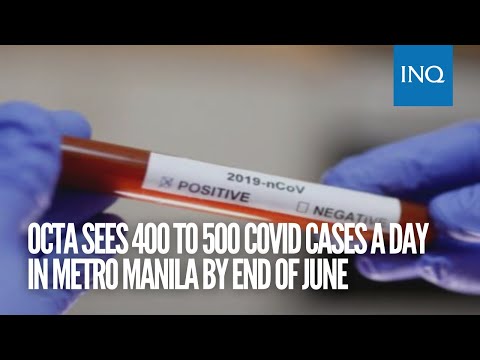 Octa sees 400 to 500 COVID cases a day in Metro Manila by end of June