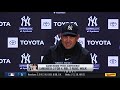Aaron Boone reacts to Yankees 7-1 start