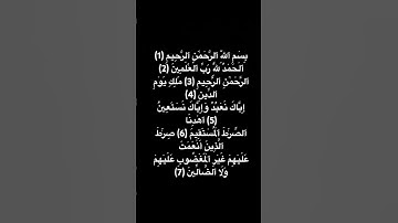 سورة الفاتحة بصوت القارئ الصغير امير عمر