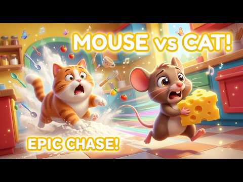👉 Mouse vs Cat! 🐭🔥🐱 Epic Funny Chase in Kitchen | Kids Cartoon Animation