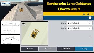 Trimble Earthworks Lane Guidance How to Use It