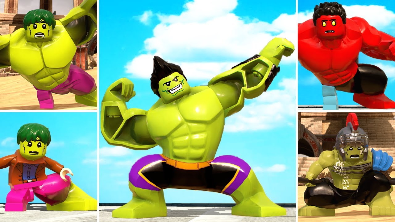 ALL HULK Transformations Animation in LEGO Marvel Super Heroes 2 - YouTube