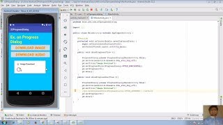 34 Android app development tutorial for beginners | Progress Dialog Box