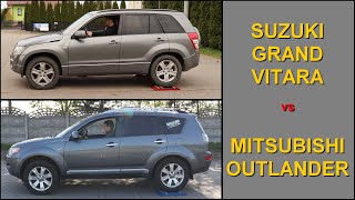 SLIP TEST - Suzuki Grand Vitara vs Mitsubishi Outlander - @4x4.tests.on.rollers