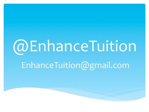 Welcome to Enhance Tuition!