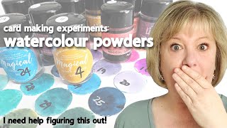 How to use Watercolour Powders in Card Making (collab with Sasha Reade)