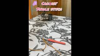 Crochet Learning = single croshet #crochet #learning #shorts