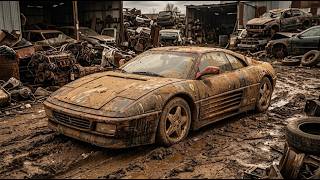 ASMR Ferrari 348 GTS Restoration| 1993 Red Ferrari Full Rebuild from Abandoned Condition to Like New