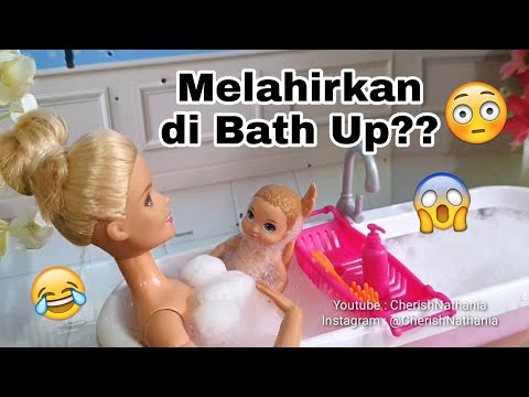 Barbie doctor doll, labor and delivery bedroom morning routine ตุ๊กตาบาร์บี้หมอประจำห้องคลอดและห้องค. 