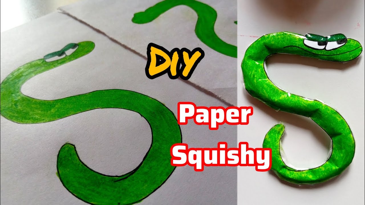 DIY alphabet lore letter kpaper squishy  Easy tutorial step by step 😍💖  