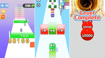 Join Numbers vs Jelly Run 2048 vs Rolling ORB Crash | Max Score 5M vs 16f vs 20K