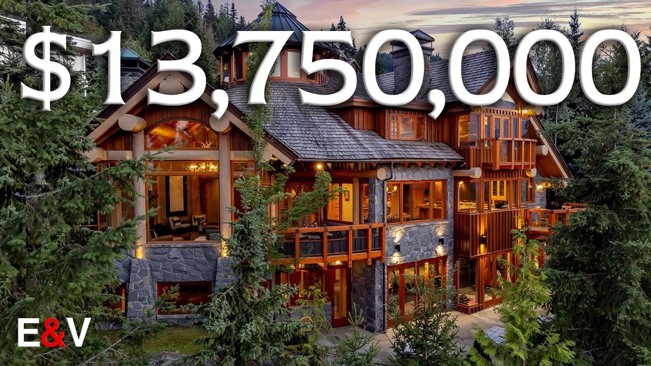 Inside This $13,750,000 Whistler LUXURY Ski Chalet - EV Exclusive