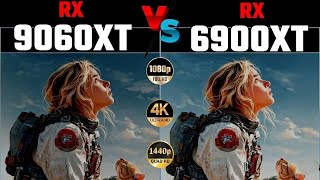5060TI VS RX 9060XT VS 6900XT VS RX 7800XT VS GAMING TEST WITH TO 9800X3D