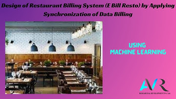 Design of Restaurant Billing System (E Bill Resto) by Applying Synchronization of Data Billing