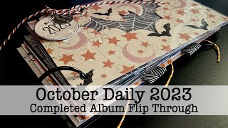 October Daily 2023 - Completed Album Flip Through