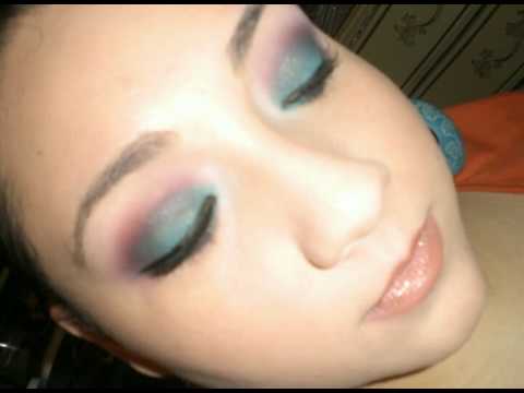 Hummingbird Inspired Tutorial using B.Slap Cosmetics (Teal & Brown)