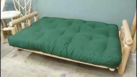 Rustic Lakeland Mills Log Futon Operaton