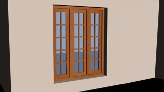 autocad 3d house part3 - make a 3d window
