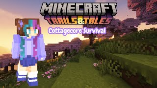 Cozy Survival Let's Play  Cottagecore Minecraft Series Ep. 1