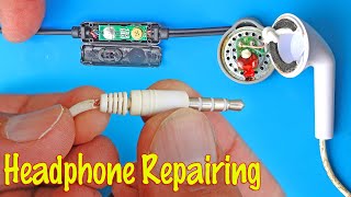 How to repair handsfree headset earphone headphone jack pin speaker not working easily at home