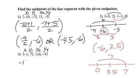 1-3 Distance and Midpoint Notes video