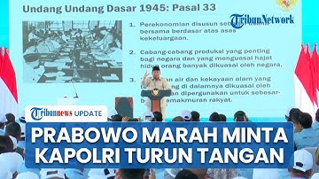 Prabowo Marah soal Beras Oplosan, Minta Kapolri & Jaksa Agung Usut: Saya Nggak Terima, Pengkhianatan