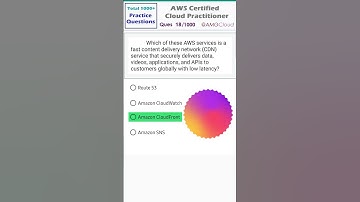 MCQ-18/1000 | AWS Cloud Practitioner Exam Questions #awscloudpractitioner #awssolutionsarchitect
