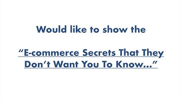 Ecommerce Intro Video