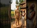 From Wood to Ajay Devgan | Amazing Wood Carving #WoodenStatue#AjayDevgan#WoodCraft