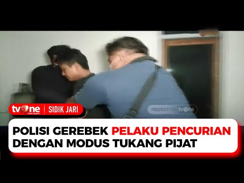 Detik detik Polisi Gerebek Pelaku Pencurian dengan Modus Tukang Pijat | Sidik Jari tvOne