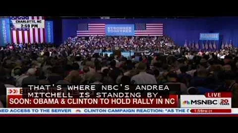 MSNBC Technical Miscue - Brian Williams, Hall, & O...