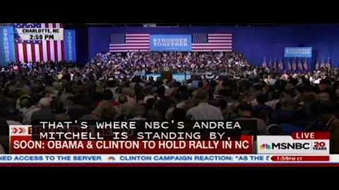 MSNBC Technical Miscue - Brian Williams, Hall, & O...