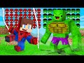 How jj and mikey became spiderman and hulk in minecraft  maizen