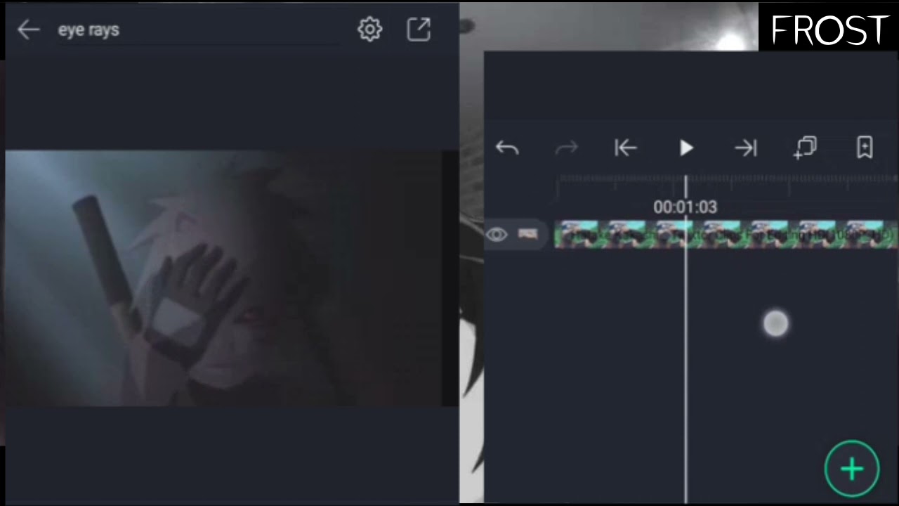 eye rays effect alight motion