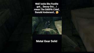 Well FoxDie got Decoy Oct.. I mean The DARPA Chief!. 🤔 #MGS #MGS1 #DARPA #CHIEF #SOLIDSNAKE #FOXDIE