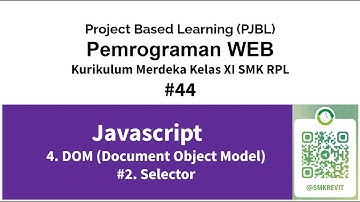 Javascript 44 DOM Selector Javascript  Kurikulum Merdeka Pemrograman Web Kelas XI SMK RPL