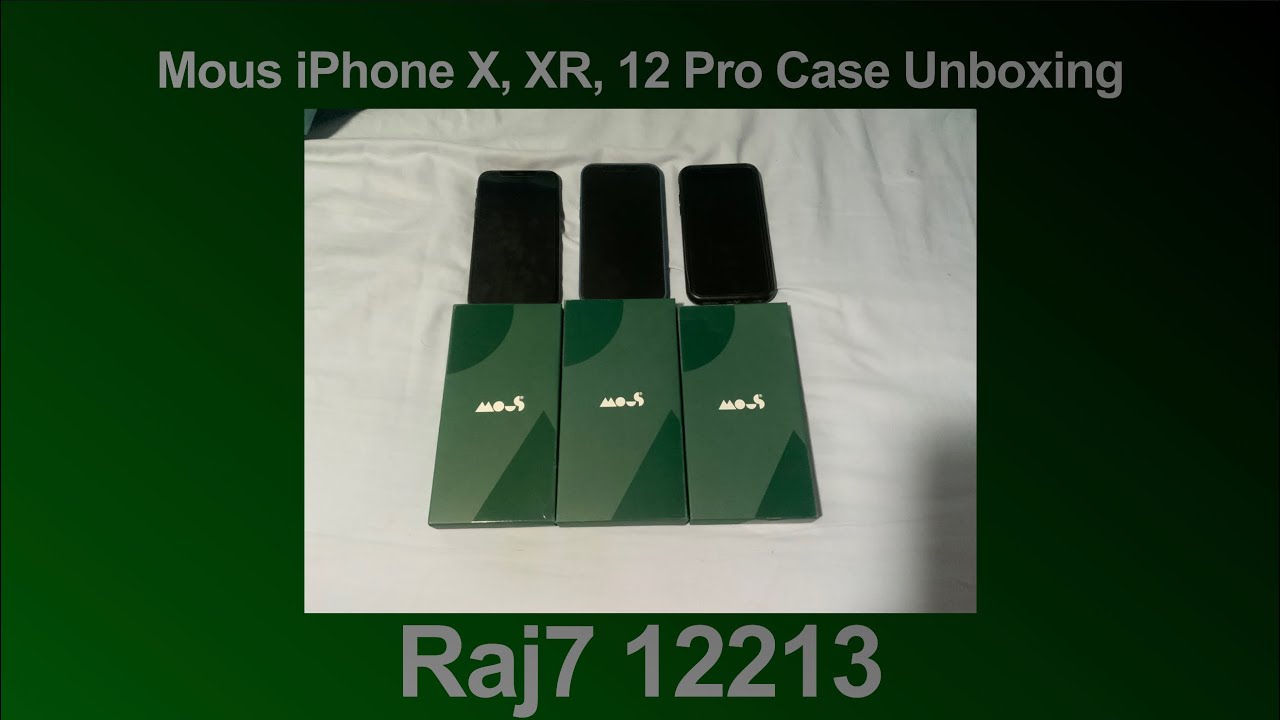 Mous iPhone X, XR, 12 Pro Case Unboxing