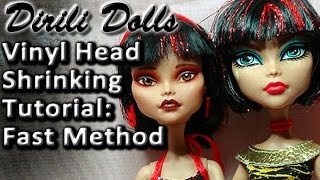 Vinyl Doll Head Shrinking Tutorial: Quick method