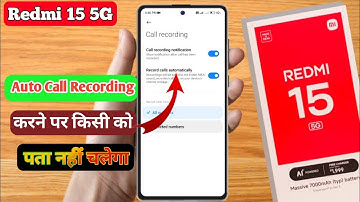 how to redmi 15 5g call recording setting,redmi 15 5g auto call recording