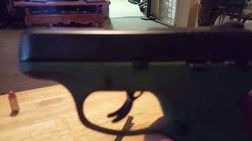 Ruger LC9S before and after Dye job and mag safety mod