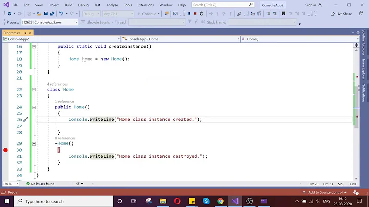 C# Destructor with Examples