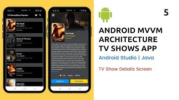 Android TV Show App| MVVM Architecture |#Part 5| Retrieve data from API to TV Show details screen