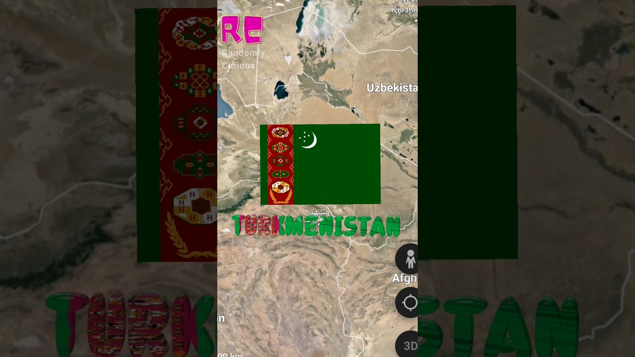 Turkmenistan flag's meaning #facts #turkmenistan #news #trending #shorts