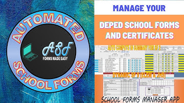 Automated School Forms Application for DepEd Teachers (All in One File)