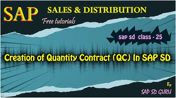 quantity contract in sap #qc #how to create contracts in sap #quantity contract #sap online tutorial